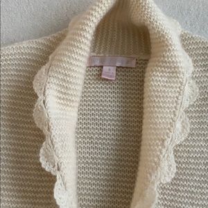 Rebecca Taylor cashmere pointelle cardigan